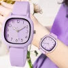 Fashion Simple Arabic Digital Surface Silicone Strap Women Quartz Watch Relogio Feminino Women's Silicone Sports Watch