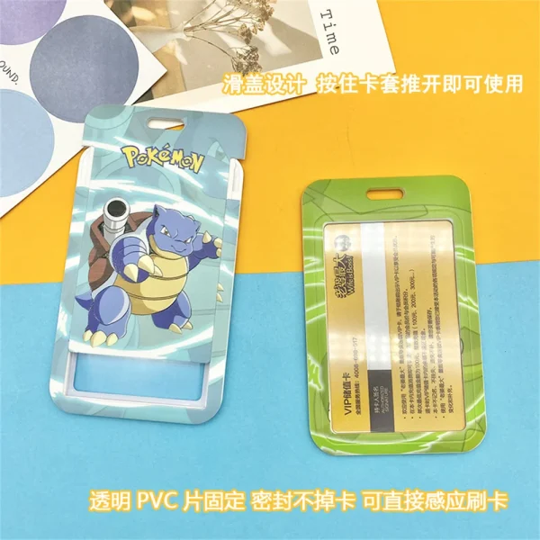 Pokemon Pikachu Cartoon Pikachu Campus Card Set Bus Card Student Kids Meal Card Easy to Pull Buckle Stretch Rope Campus Id Card - Image 5
