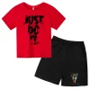 2024 Print Kids Summer Cute Short Sleeve O-neck T-shirts Tops+shorts Suits 2-12 Years Boys Girls Outfits Children Tshirt Clothes - Image 3