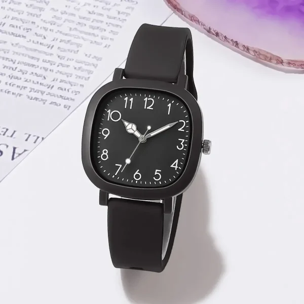 Fashion Simple Arabic Digital Surface Silicone Strap Women Quartz Watch Relogio Feminino Women's Silicone Sports Watch - Image 3